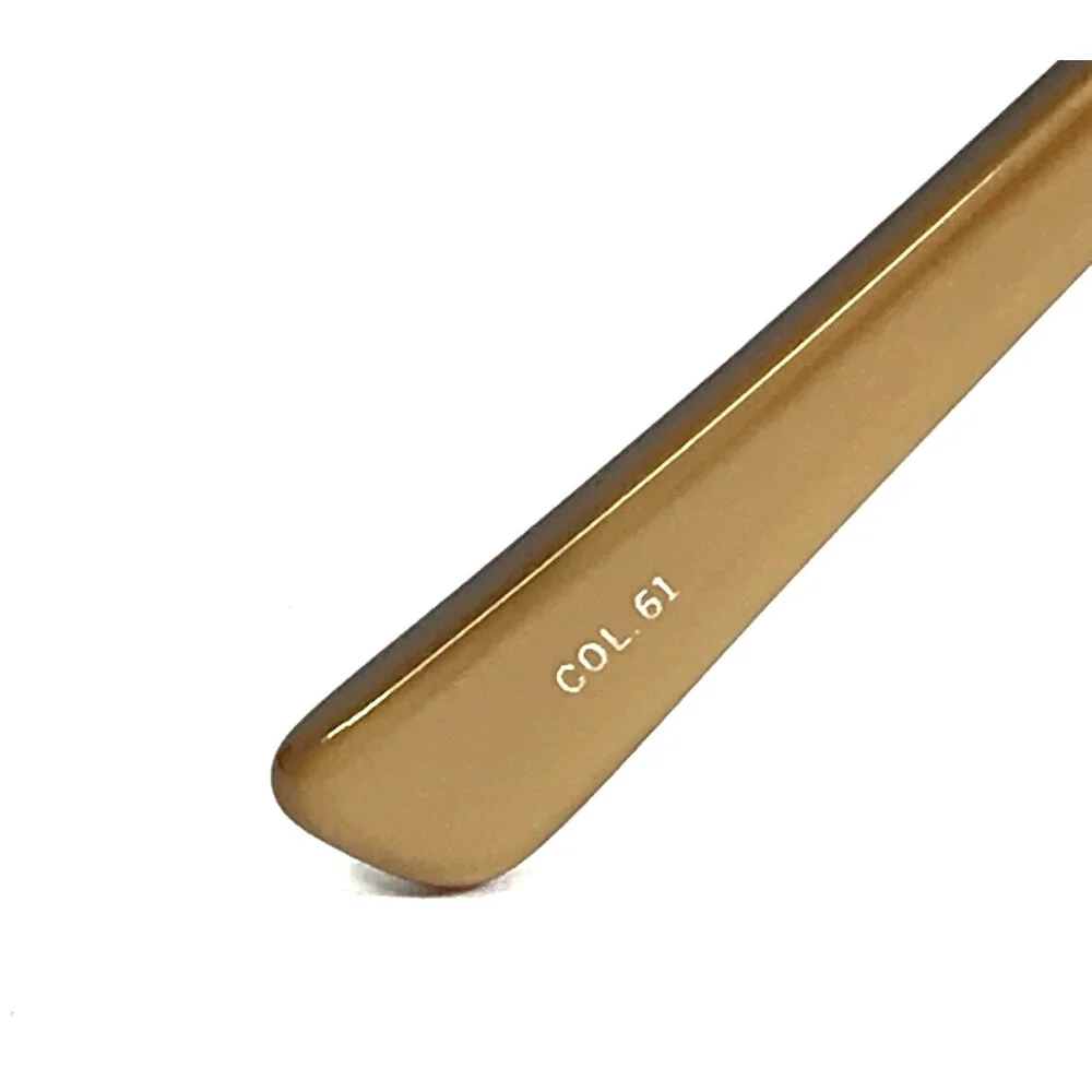 ogi Petite Eyeglasses Frames 9018 COL. 61 Brown Gold Cat Eye Full Rim 50-19-135